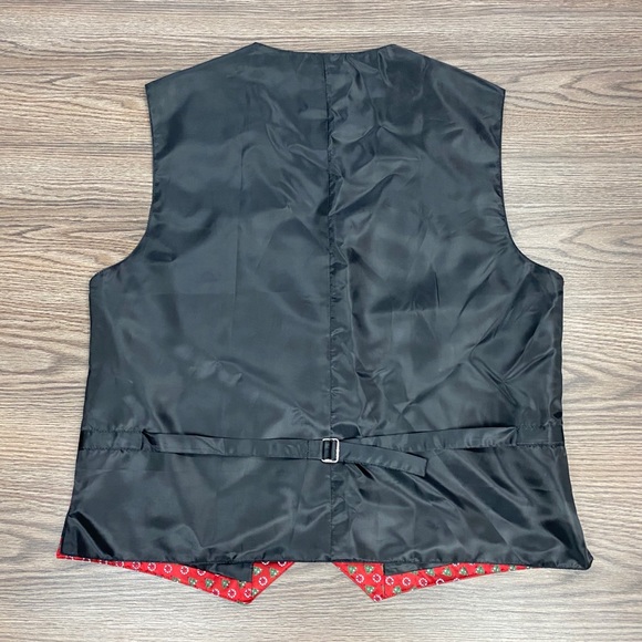 Roffe Red Christmas Tree & Wreath Vest S/M - Picture 4 of 4